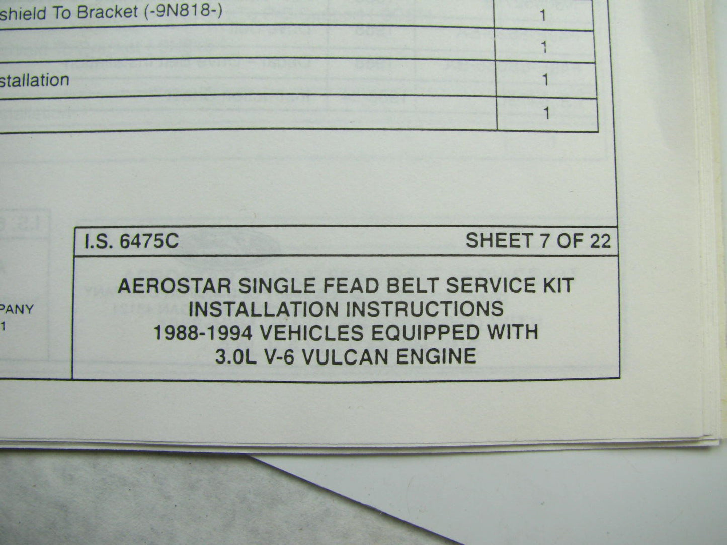 Ford F59E-8A620-AA Idler Mounting Bracket For Idler Pulley # F69E-6B209-AB