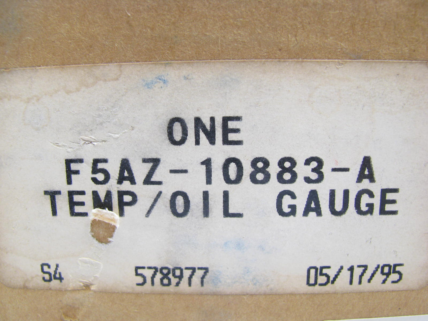 NEW - OEM Ford F5AZ-10883-A Water Temp & Oil Pressure Gauge 1995 Crown Victoria