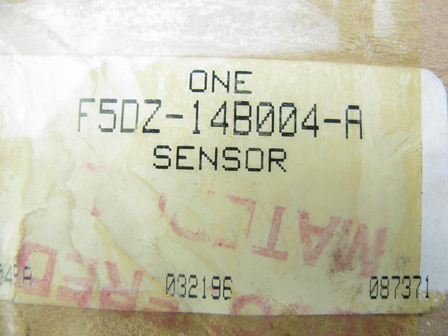 NEW - OEM Ford F5DZ-14B004-A Impact Sensor - Front / Rear For 1995 Taurus Sable