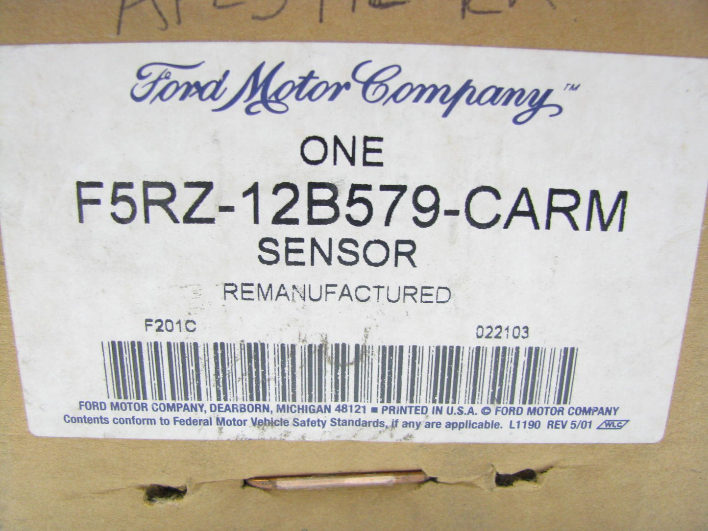 REMAN. OEM 95-99 Contour Mystique 2.5L V6 MAF Mass Air Flow Sensor With Housing