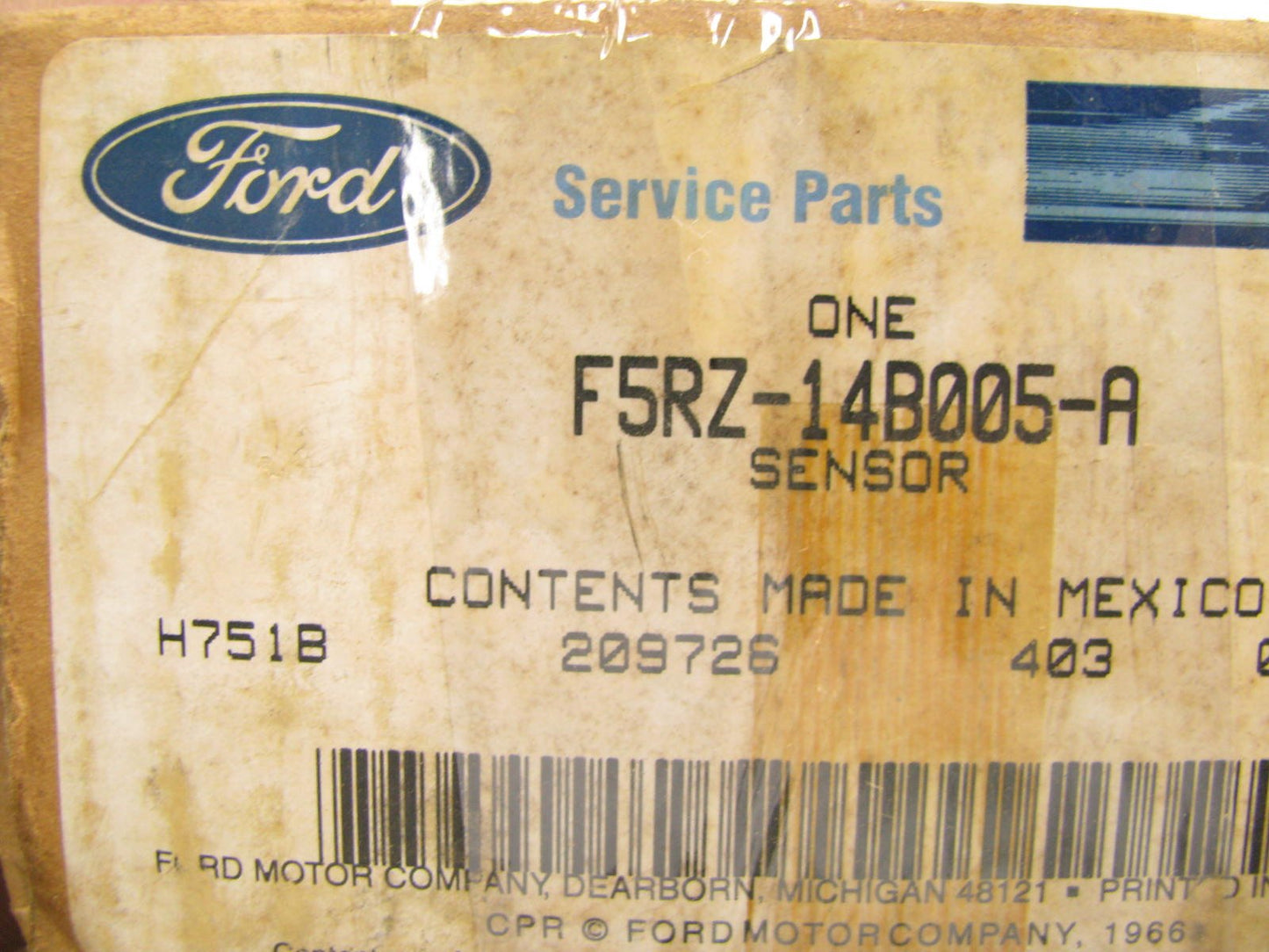 NEW GENUINE OEM FORD F5RZ-14B005-A Front Left Side Sensor 1995-1997 Contour