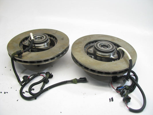 DAMAGED INSULATION - (2) OEM Ford Front Brake Rotor & Hub 95-01 Explorer 4WD ABS