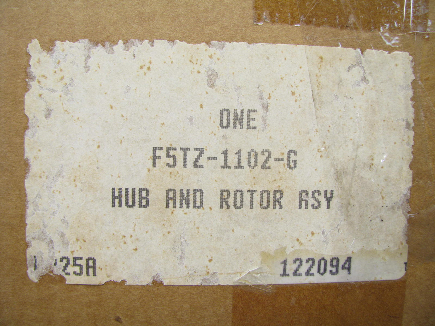 DAMAGED INSULATION - OEM Ford Front Brake Rotor & Hub 95-01 Explorer 4WD W/ ABS
