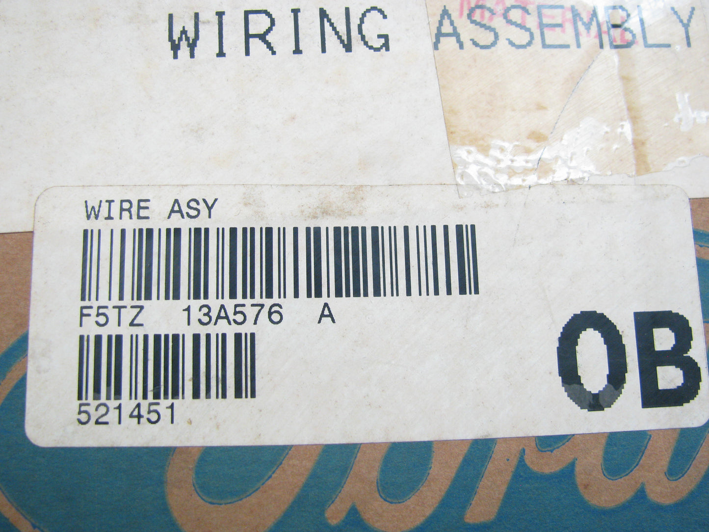 NEW - OEM Ford F5TZ-13A576-A Trailer Feed Wiring Harness For 1995-1996 Explorer
