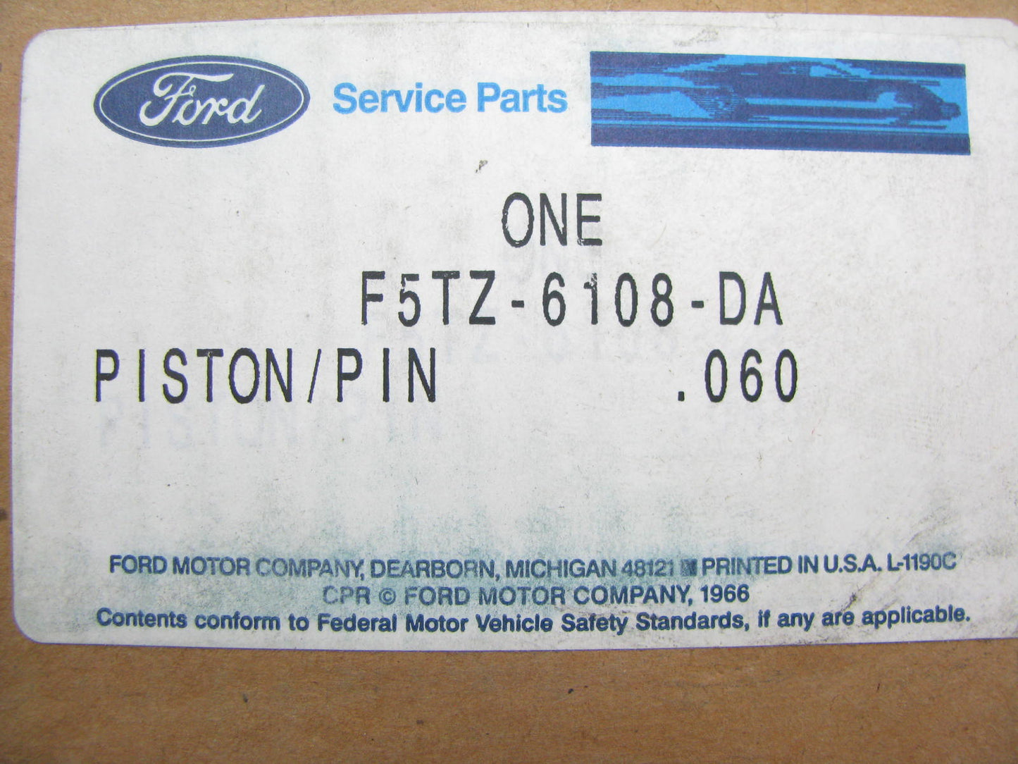 (8) NOS Ford F5TZ-6108-DA Piston & Pin Set 0.060'' 1993-1997 F-250 F-350 7.5L 460