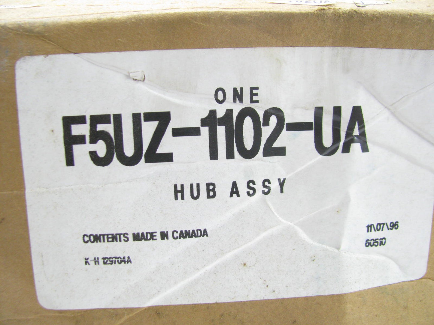 New OEM Genuine Ford F5UZ-1102-UA Front Disc Brake Rotor Hub 1994-2003 E150 Van