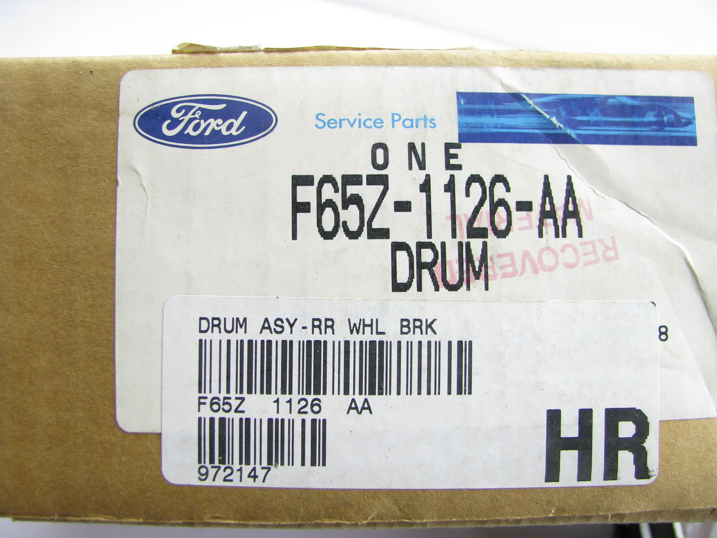 NEW - OEM Ford F65Z-1126-AA Rear Brake Drum - 1997-2001 F-150 5-Lug