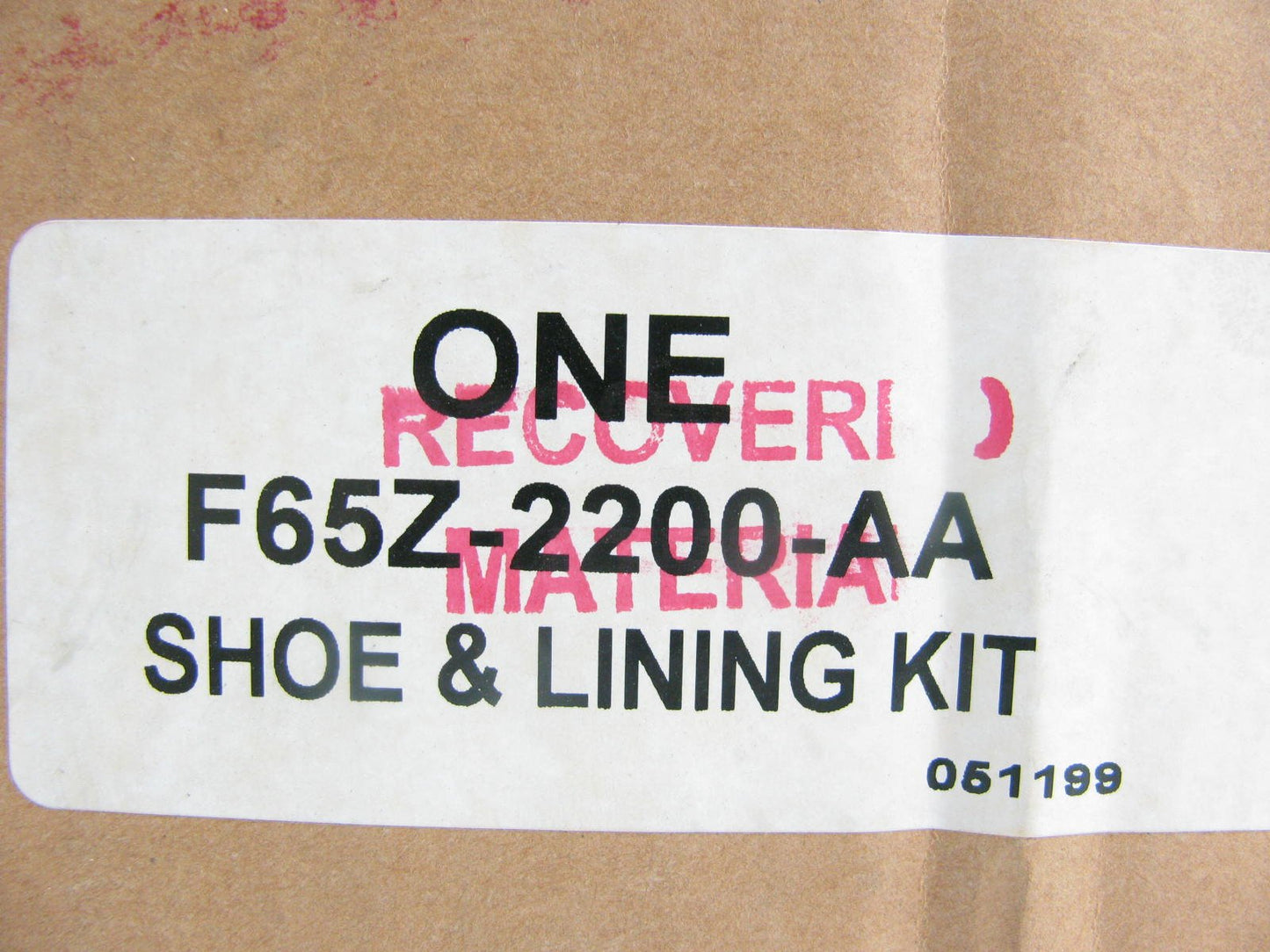 New OEM Ford Rear Brake Shoes 97-02 F150 F65Z-2200-AA 11x2.25 Inch