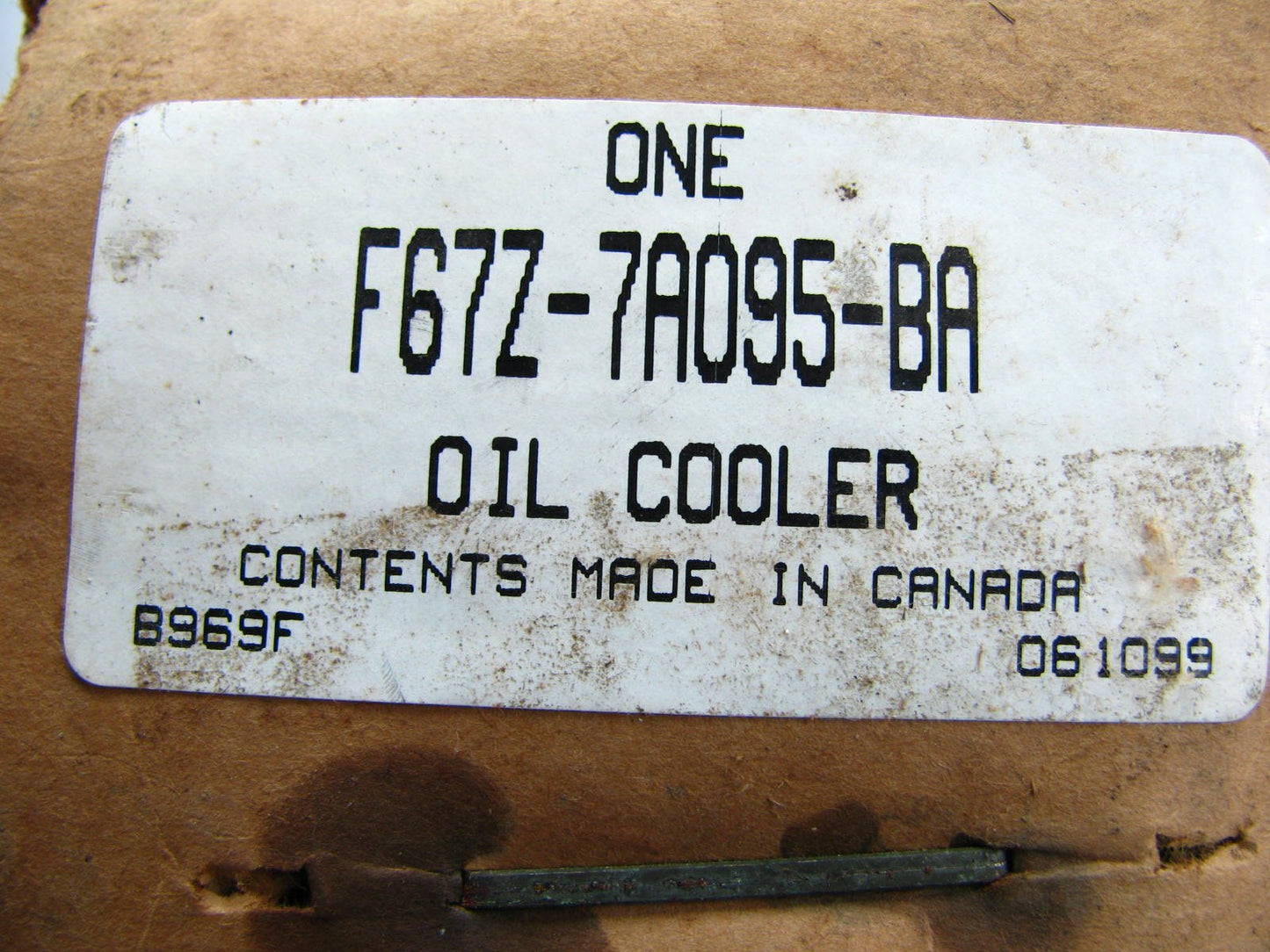 NEW - GENUINE OEM Ford F67Z-7A095-BA Auto Trans. Oil Cooler