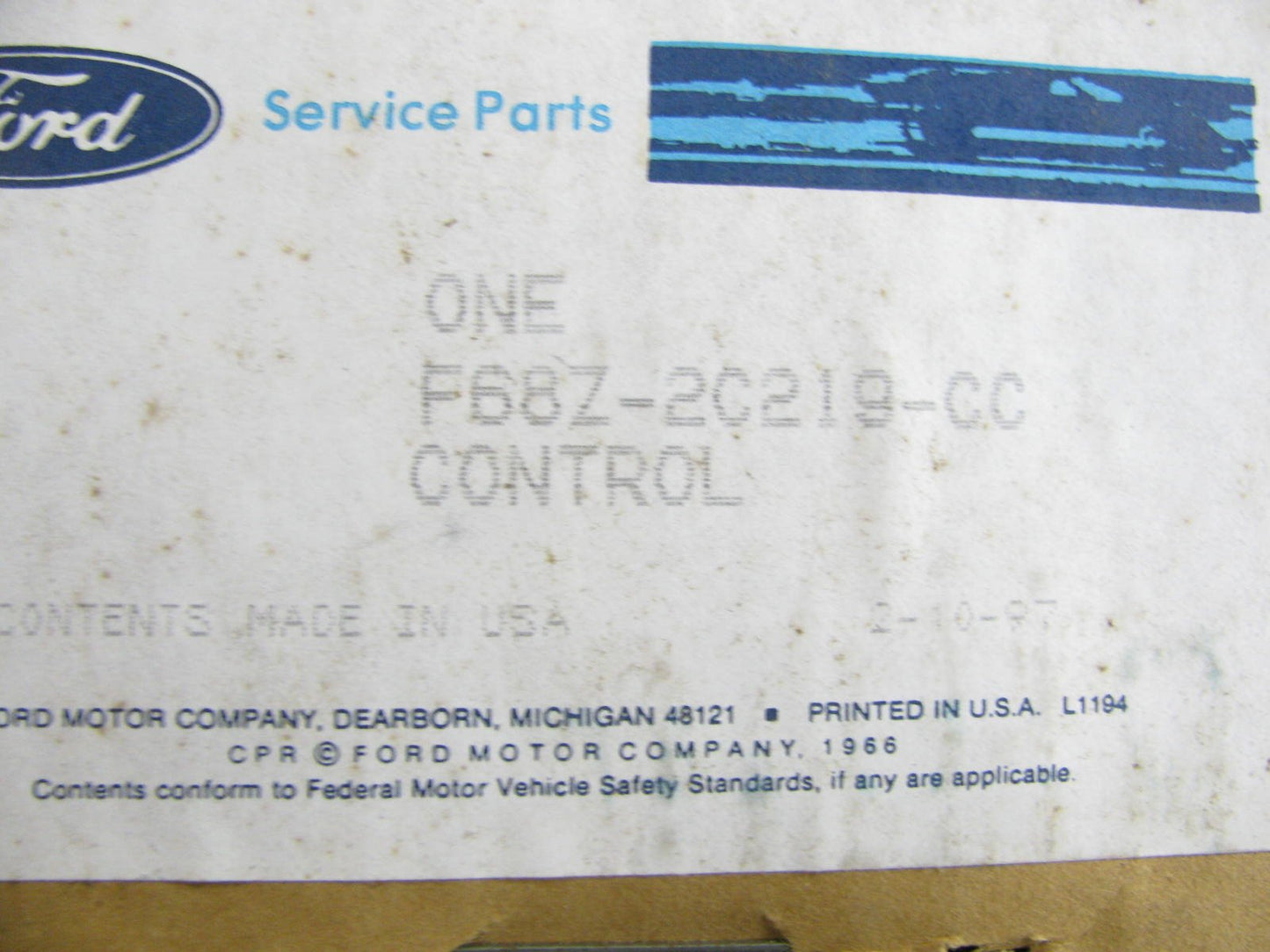 NEW OEM Ford F68Z-2C219-CC ABS Control Module 1996-1997 Ford Windstar With T/C