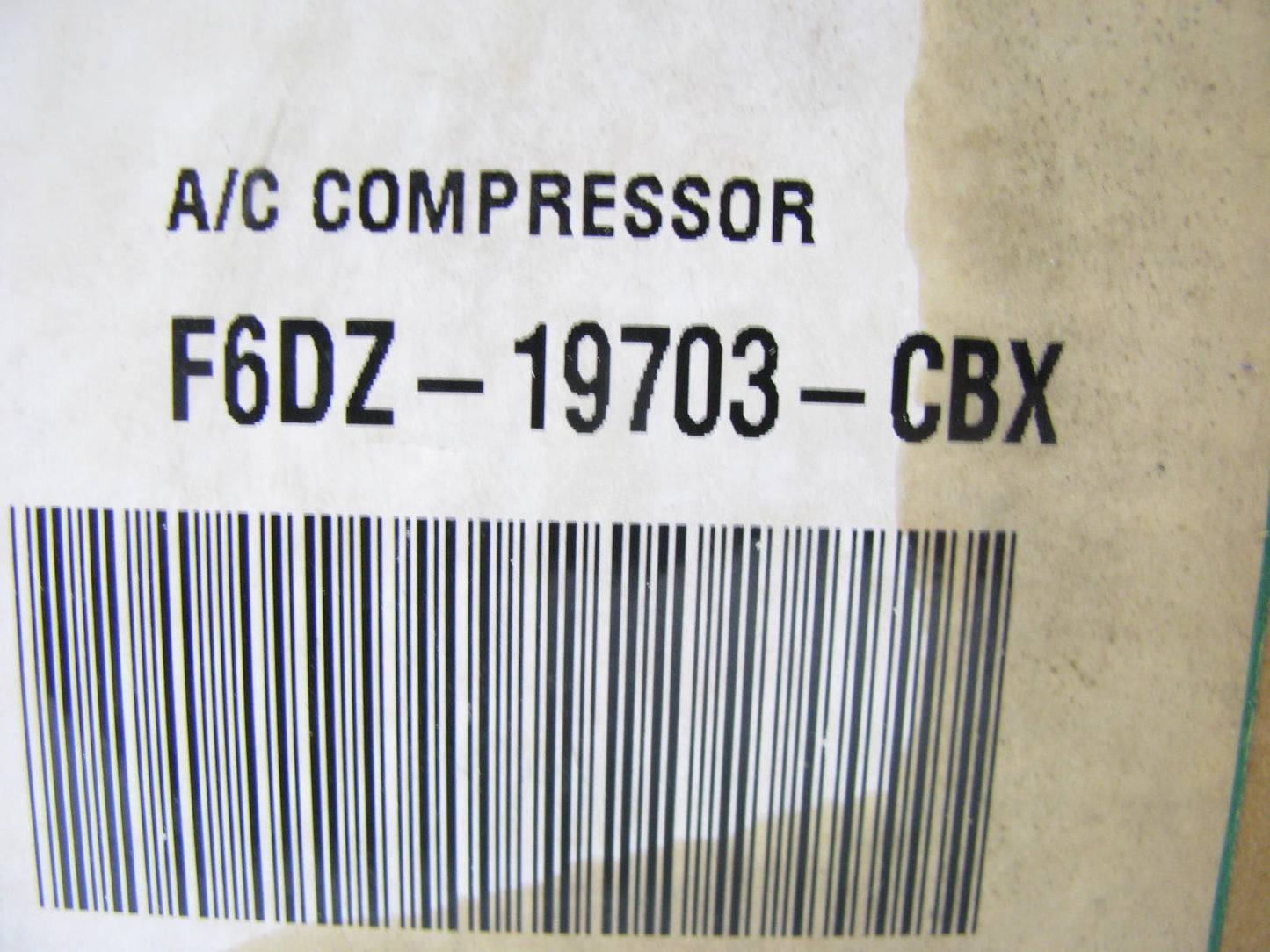 Reman - OEM Ford F6DZ-19703-CBX A/C Compressor W/O Clutch 96-99 Ford Taurus 3.4L