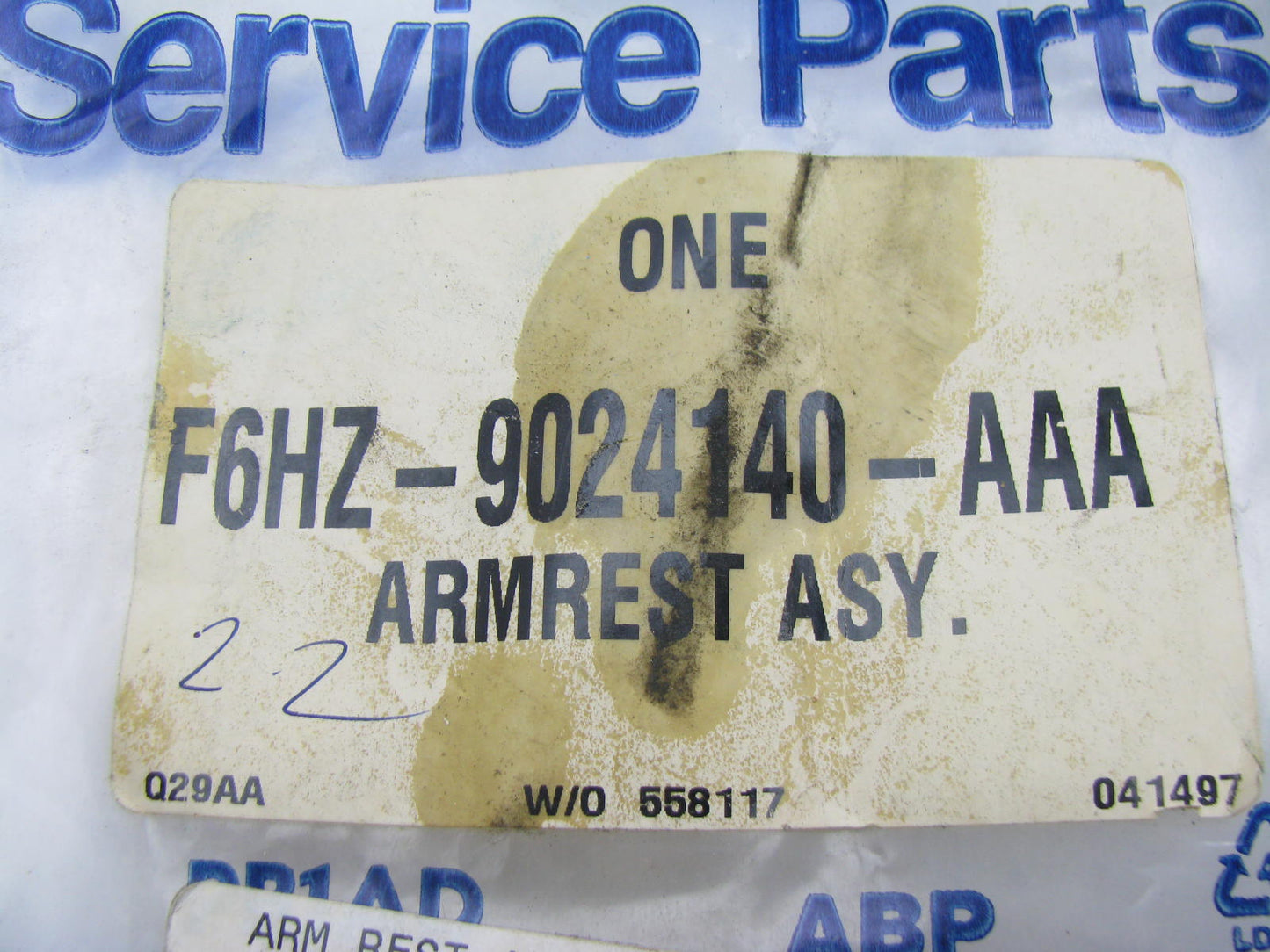 NEW - OEM Ford F6HZ-9024140-AAA Front Right Door Arm Rest - FITMENT UNKNOWN