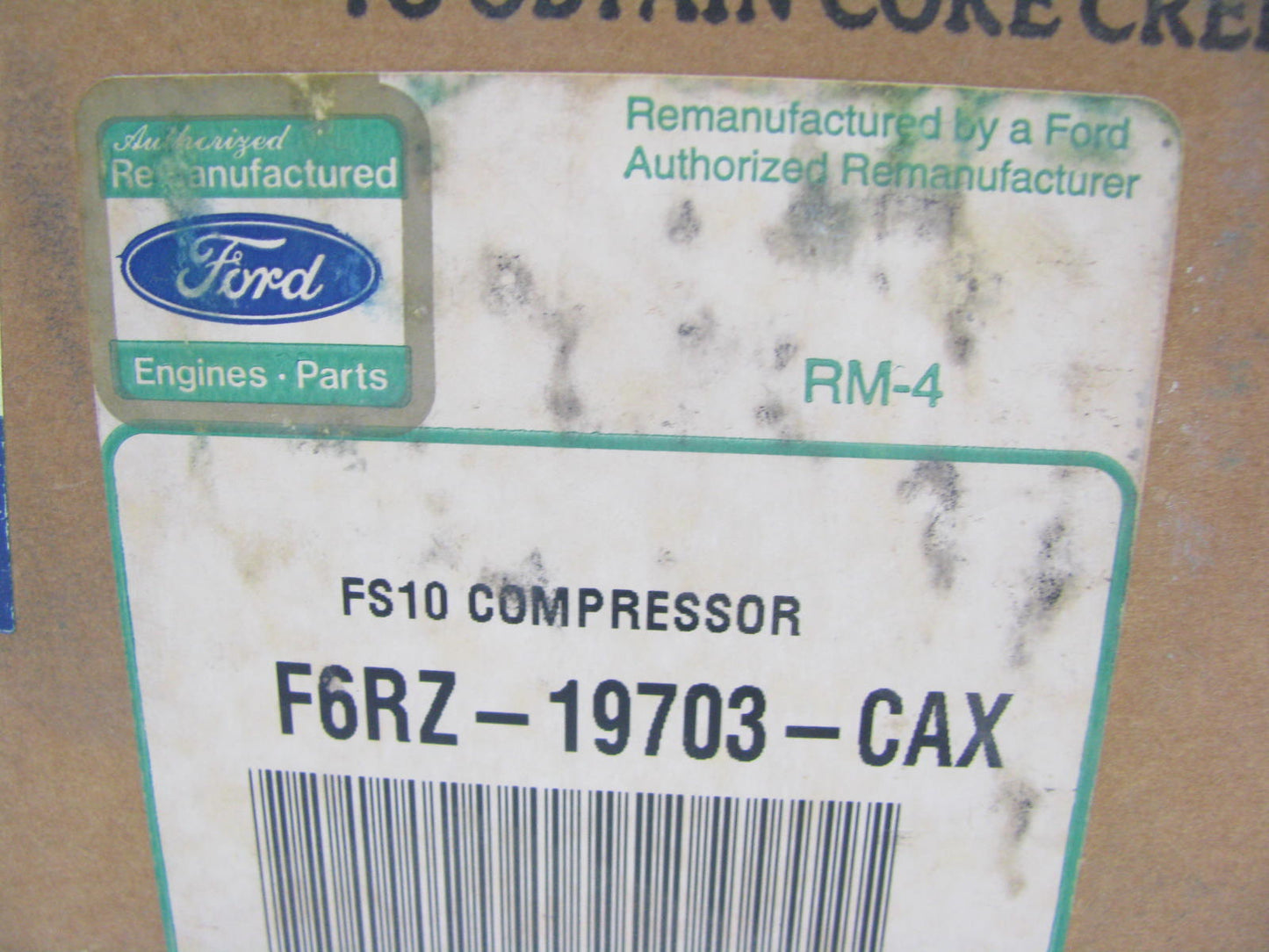 Reman - OEM Ford F6RZ-19703-CAX A/C Compressor Assembly W/O Clutch
