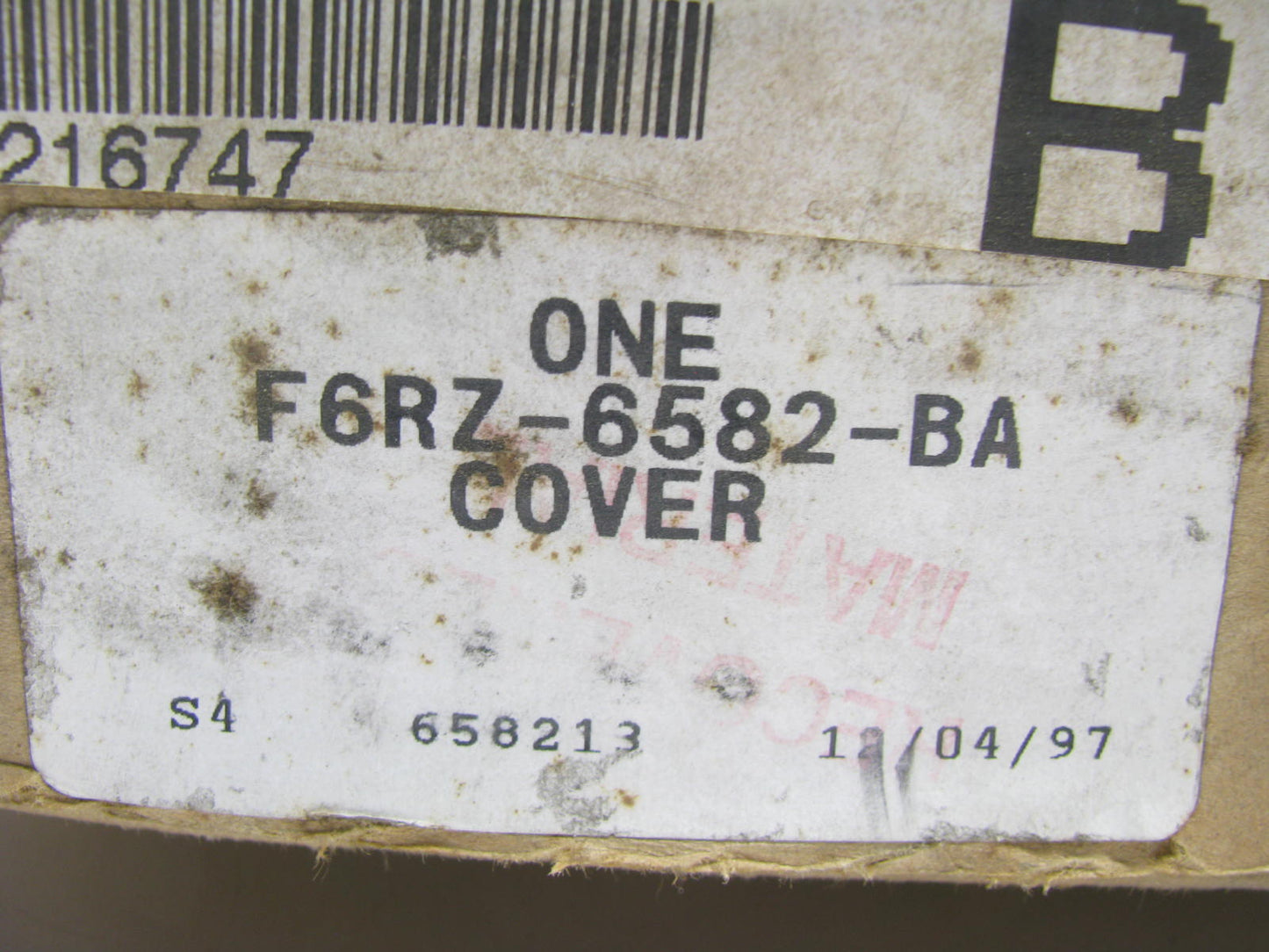 NEW - OEM Ford F6RZ-6582-BA Engine Valve Cover 1995-1997 Contour & Mystique 2.0L
