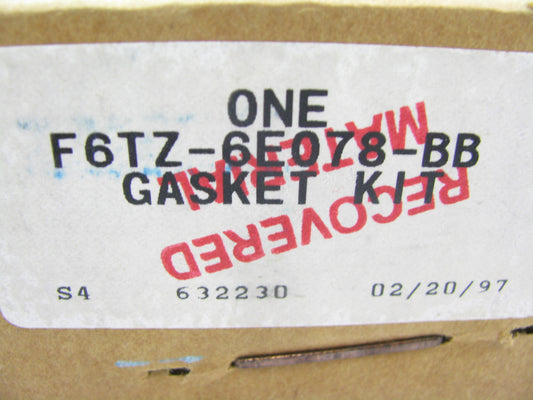 NEW - OEM Ford F6TZ-6E078-BB Crankcase Cover Gasket Set 1994-2003 7.3L Diesel