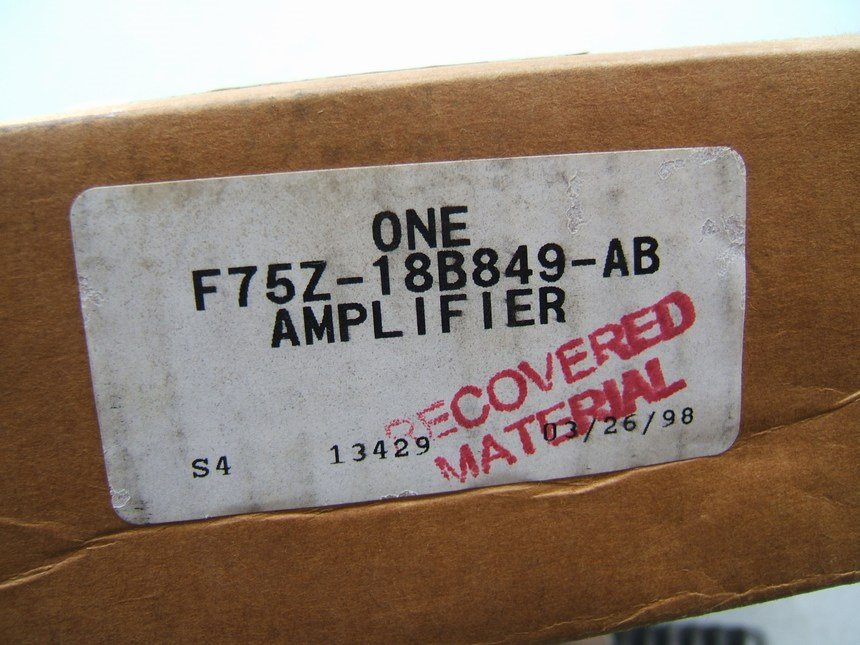 NEW - Genuine OEM Ford F75Z-18B849-AB Amplifier F75F-18B849-AB 3-PLUG