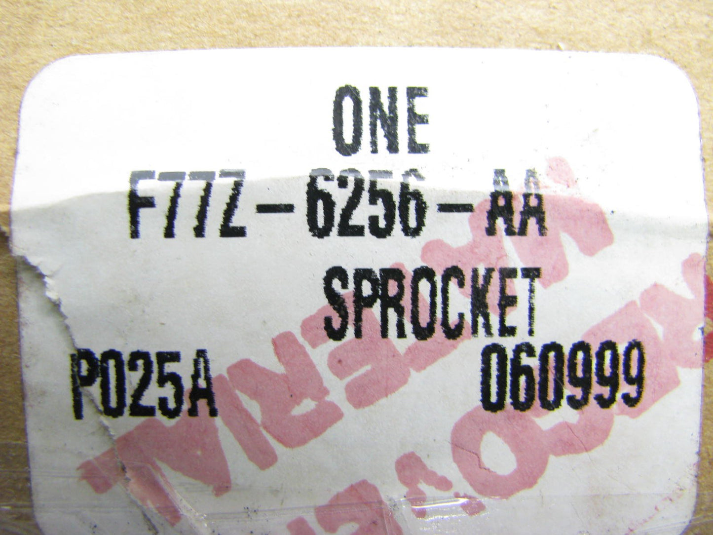 Genuine OEM Ford F77Z-6256-AA Engine Timing Camshaft Cam Gear Auxiliary Sprocket