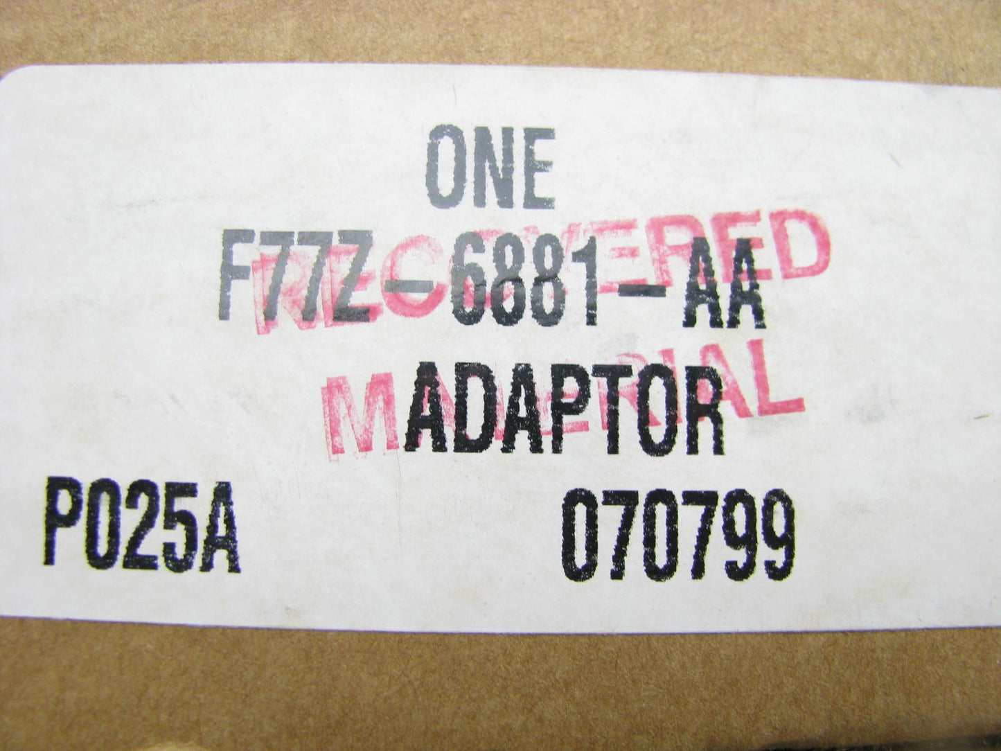 NEW GENUINE OEM Ford F77Z-6881-AA Oil Filter Adapter