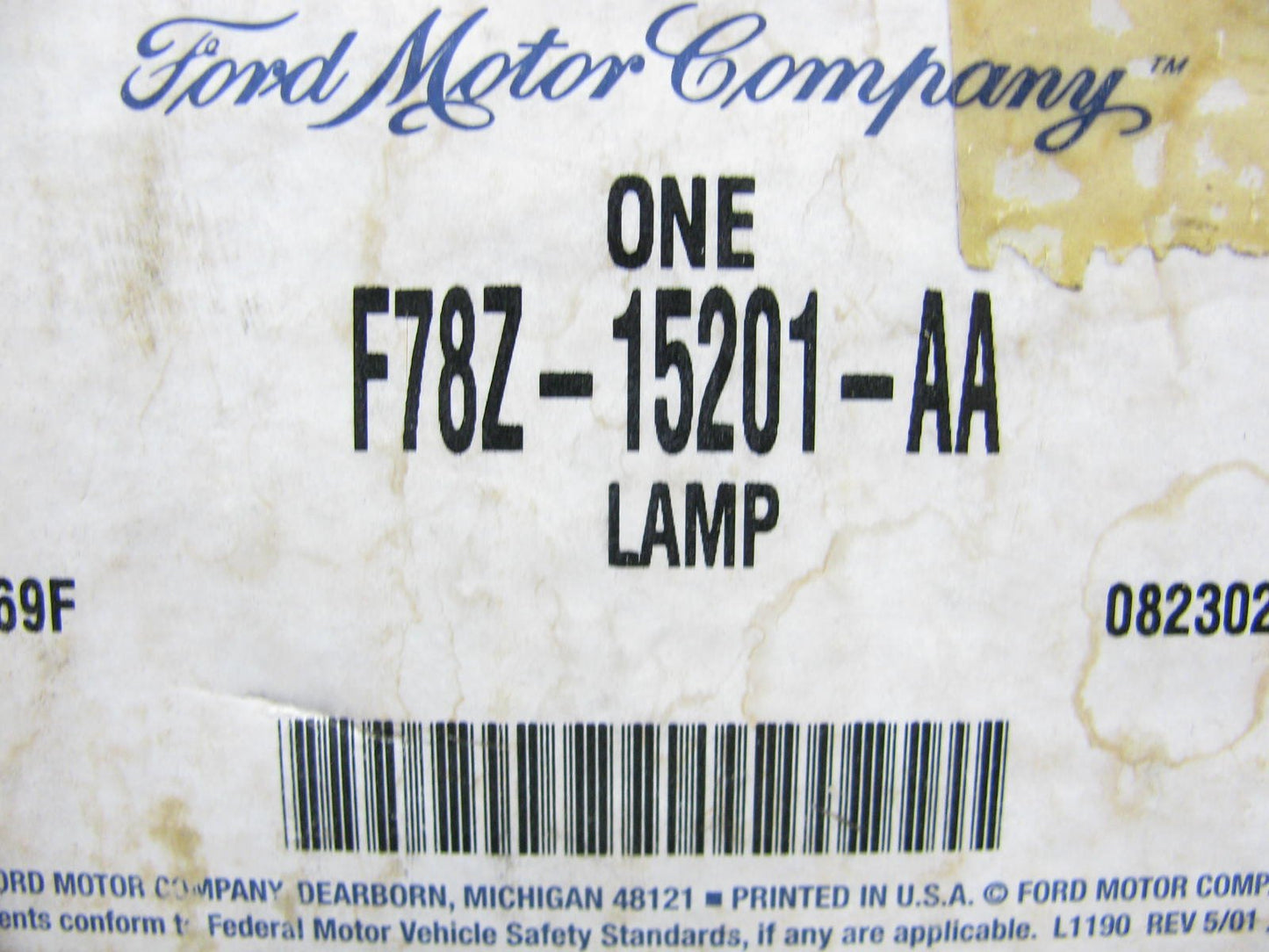 NEW - OEM Ford F78Z-15201-AA Fog Light Lamp - LEFT DRIVERS SIDE 1997-00 Windstar
