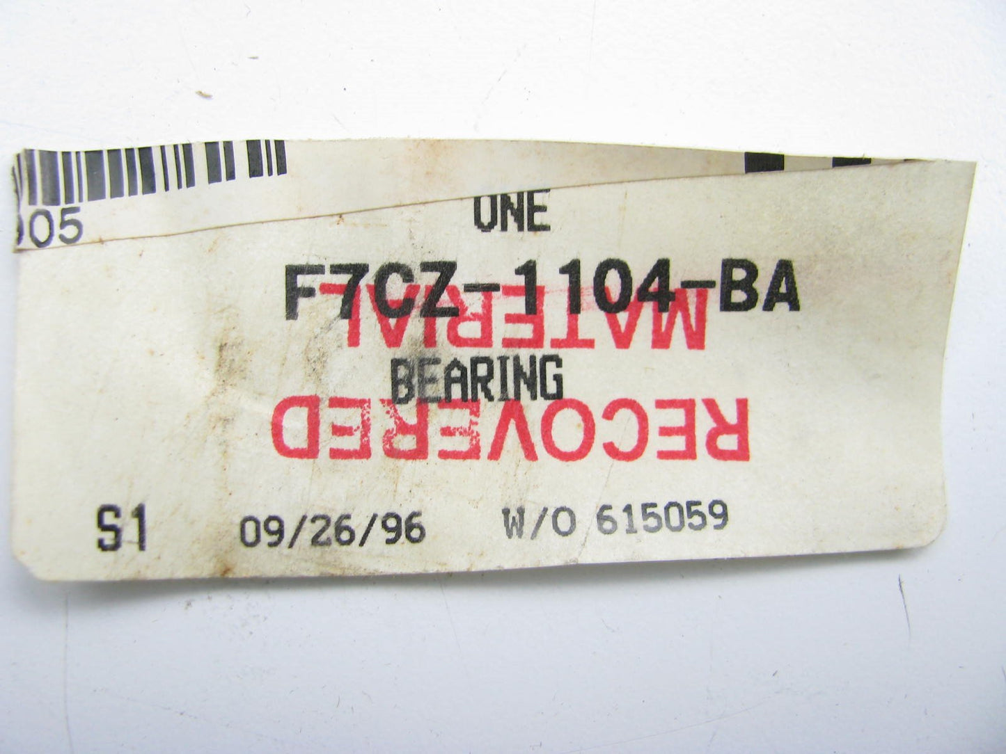 NEW GENUINE OEM Ford F7CZ-1104-BA REAR Wheel Hub Bearing