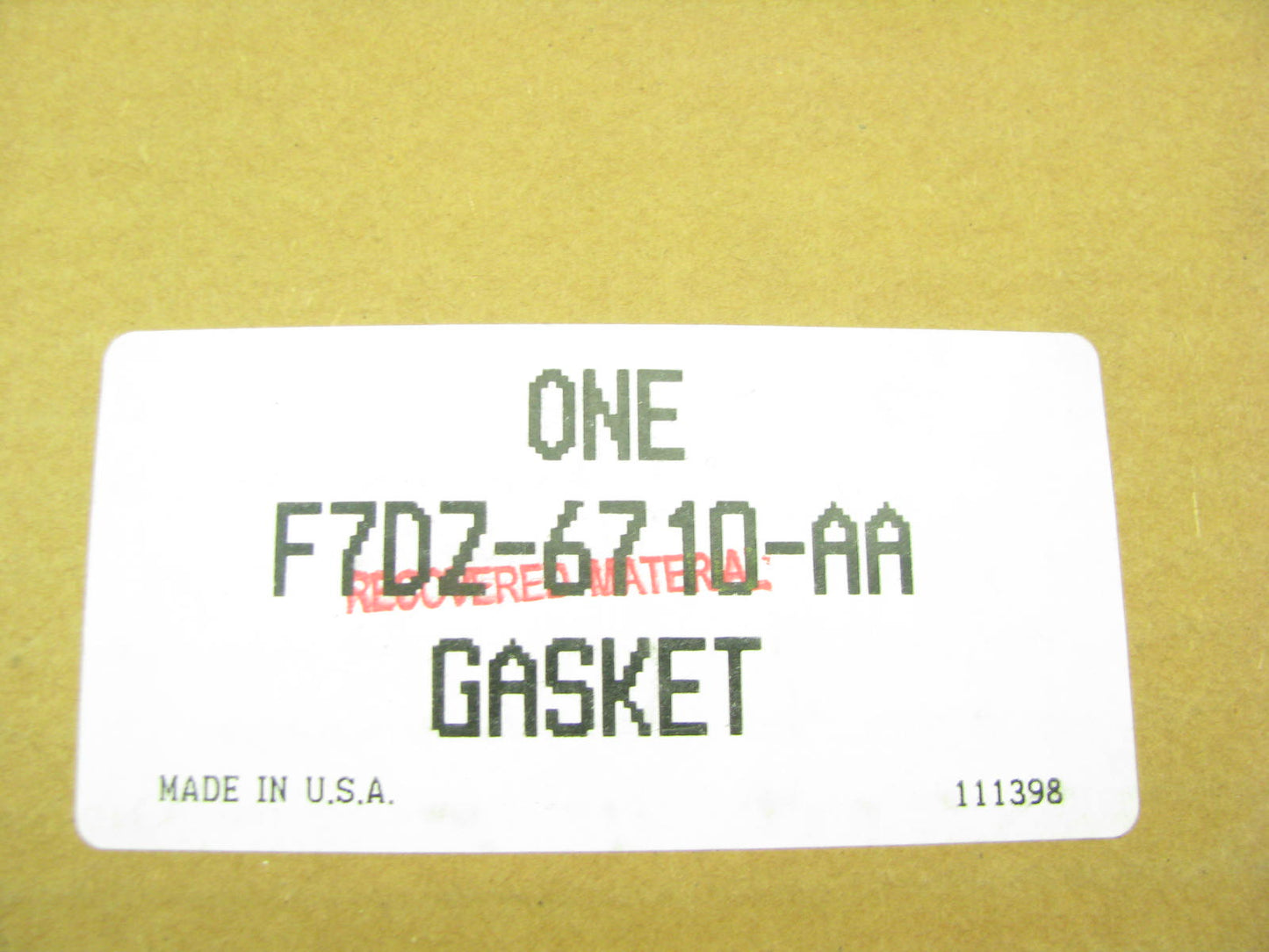 NEW - OEM Ford F7DZ-6710-AA Engine Oil Pan Gasket 1995-2007 2.5L 3.0L-V6 DOHC