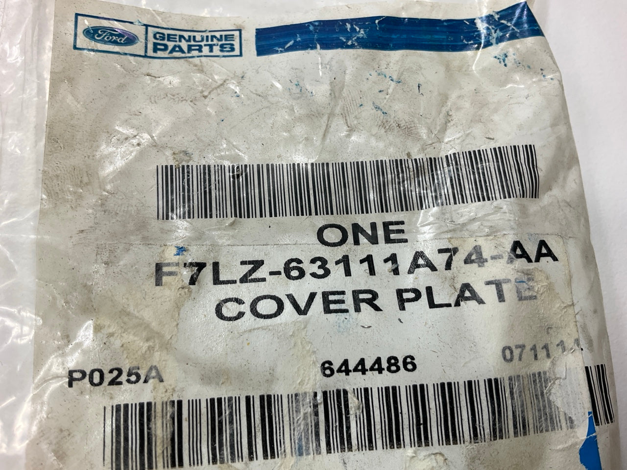 NEW - OEM Ford F7LZ-63111A74-AA Floor Hole Cover Plate Plug