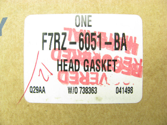 NEW - OEM Ford F7RZ-6051-BA Left Engine Cylinder Head Gasket 1995-2000 2.5L V6