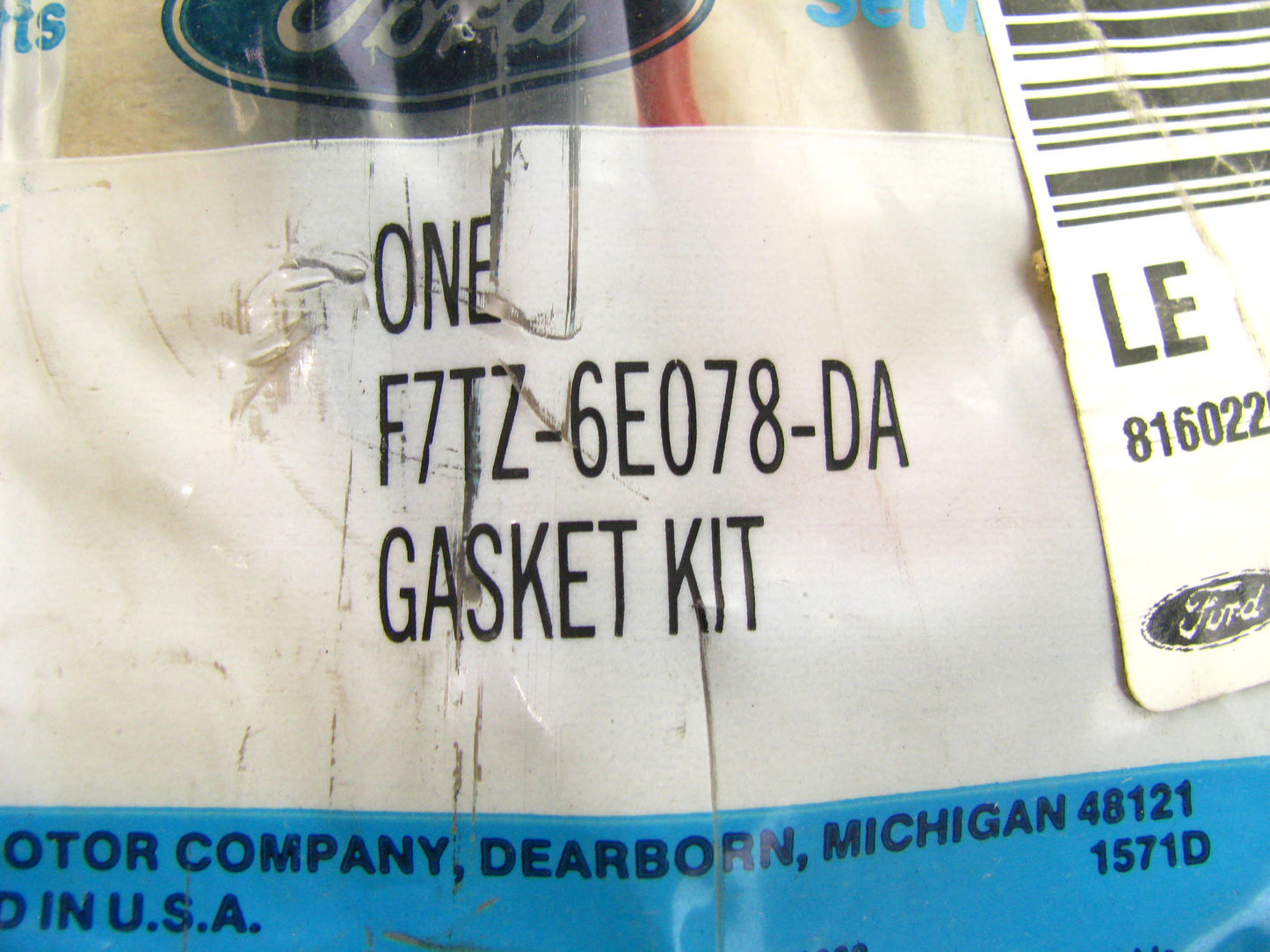 NEW - OEM Ford F7TZ-6E078-DA Lower Engine Gasket Set 1997-2006 6.8L V10