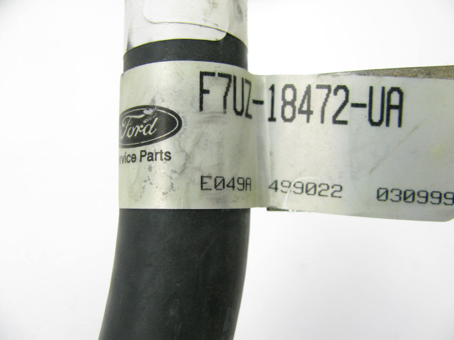 NEW - OEM Ford F7UZ-18472-UA HVAC Molded Auxiliary Rear Heater Hose