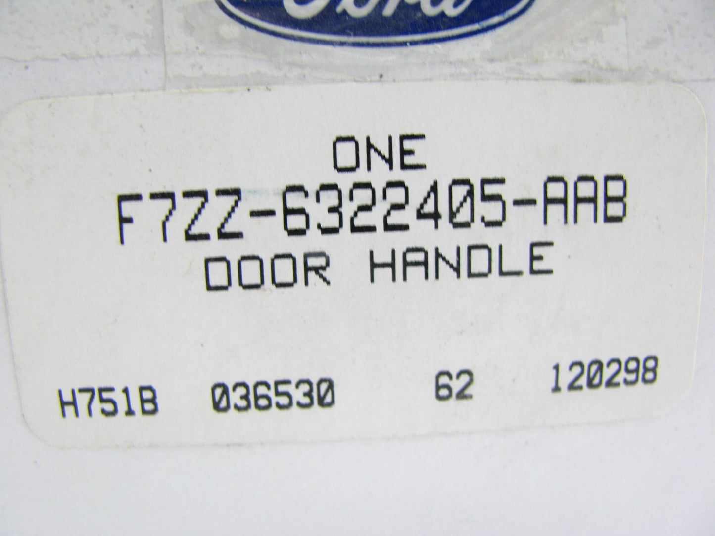 NEW GENUINE OEM Ford F7ZZ-6322405-AAB LEFT Outside Door Handle 94-98 Mustang RED