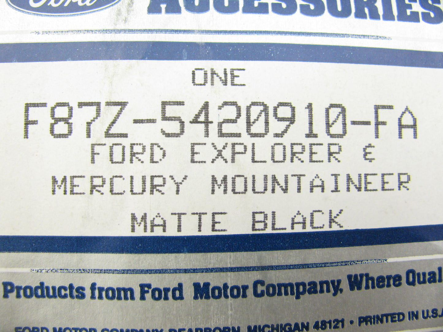 NEW OEM FORD Matte Black 4pc Door Edge Guard Kit For 98-01 Mountaineer Explorer