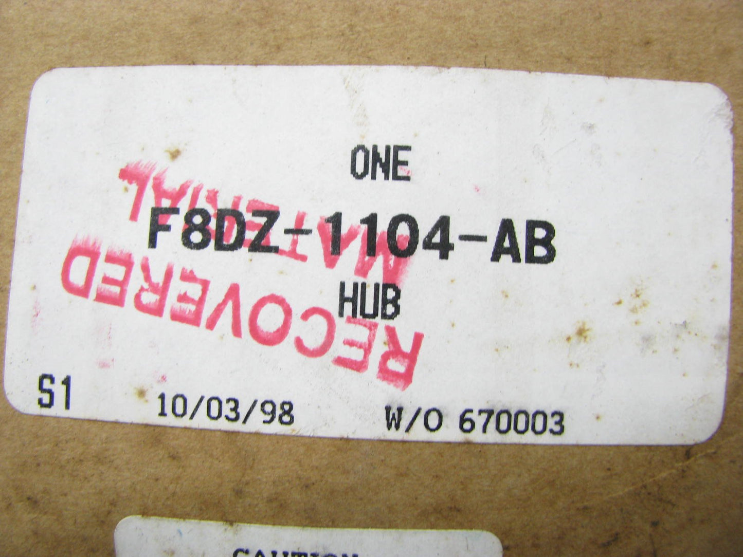 New OEM Rear Wheel Hub Bearing 1992-1998 Ford Taurus F8DZ-1104-AB