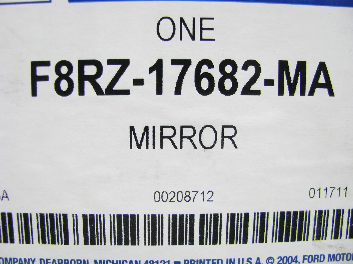 NEW OEM Ford F8RZ-17682-MA Left Drivers Side POWER Mirror - 1995-2000 Contour