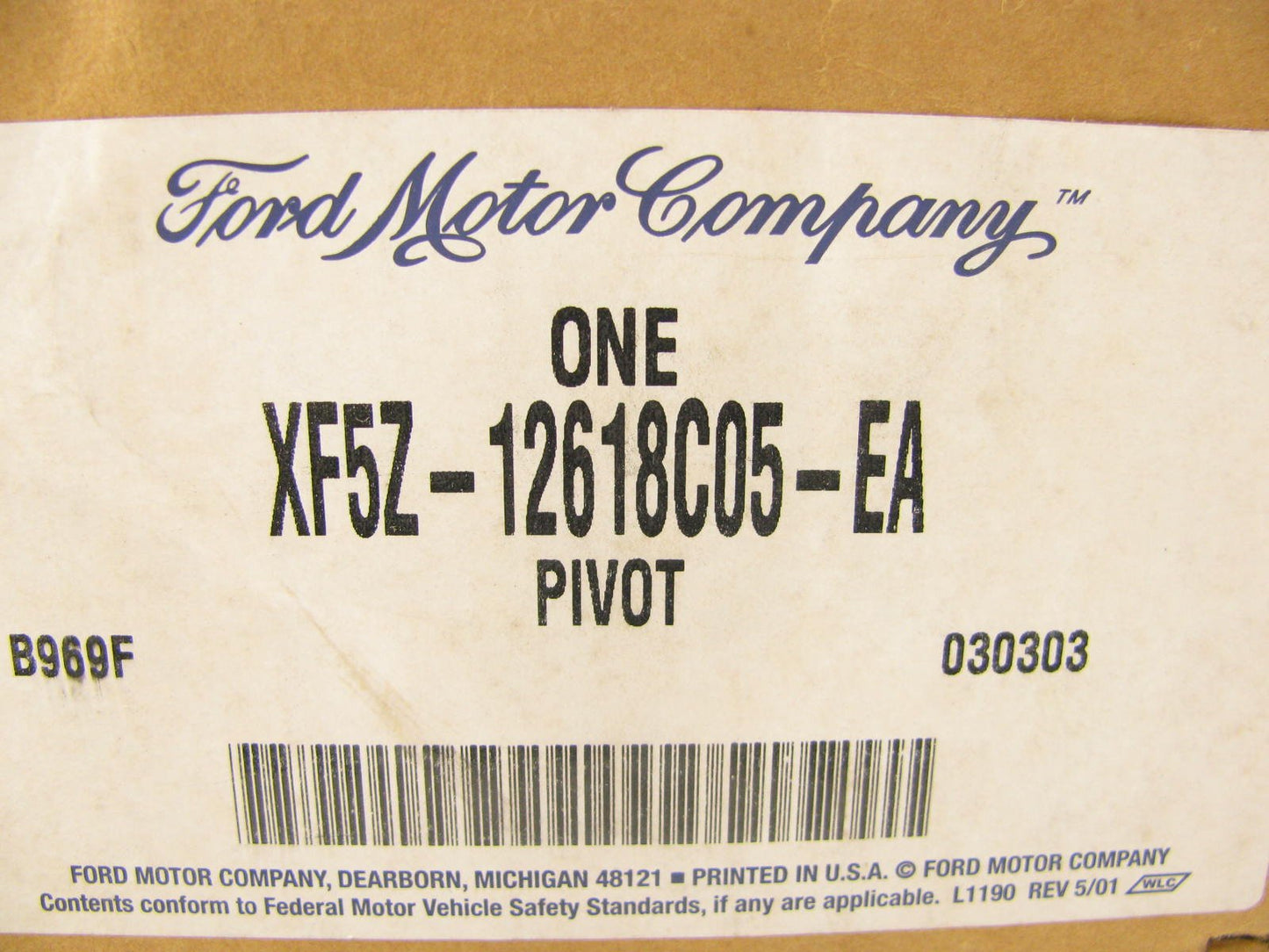 NEW - OEM Ford XF5Z-12618C05-EA Front Left Seat Pivot 1999-2002 Mercury Villager