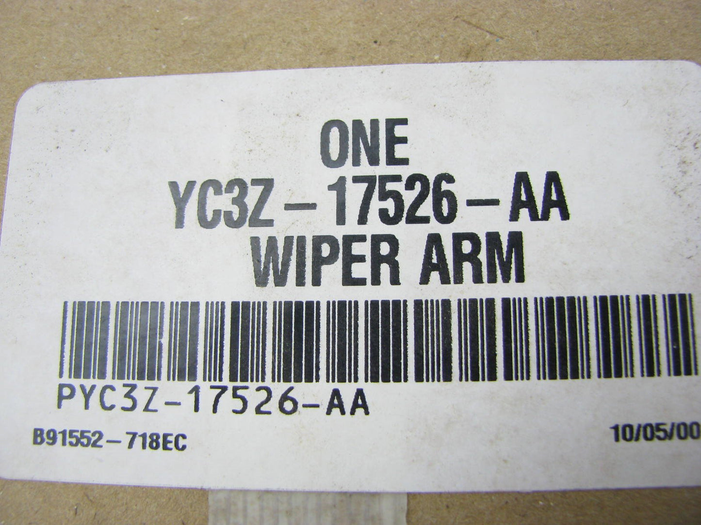 Rear Liftgate Back Glass Window Wiper Arm OEM Ford YC3Z-17526-AA