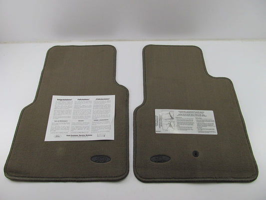 Medium Dark Parchment Brown NOS OEM Ford Floor Mat Set YL3Z-1513086-DAA Type 2