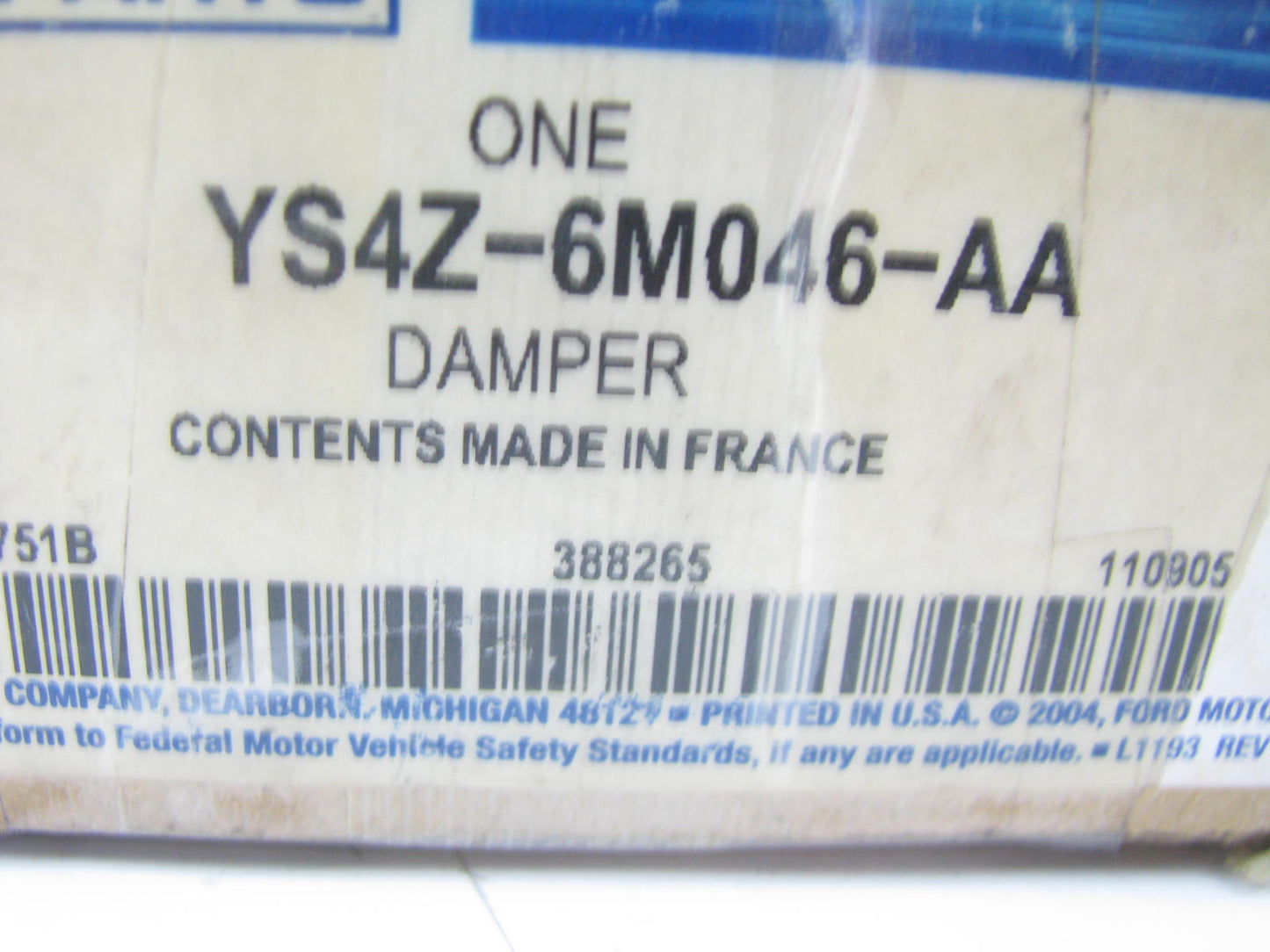 OEM Ford MTX Transmission Auxilliary Mount 2000 Contour 2.5L SVT YS4Z-6M046-AA