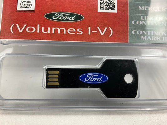 1970 Ford, Mercury, & Lincoln Car Shop Manual, Volume I-V (USB) USB10007