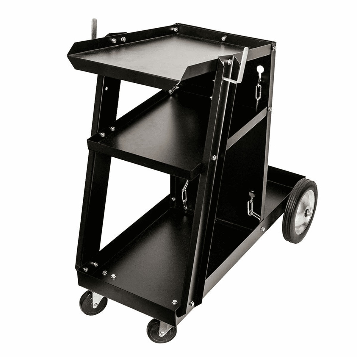 Forney 332 Portable Welding Cart, 3-Shelves With Cylinder Rack