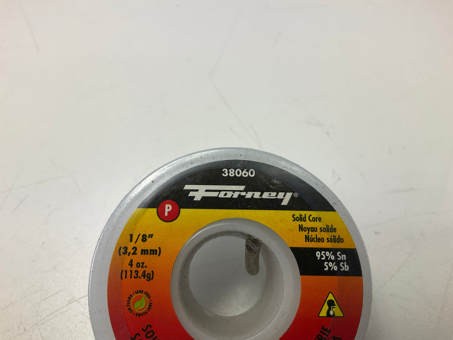 Forney 38060 Lead Free Plumbing Repair Solder, 1/8'' 95/5 Grade, 1/4lbs