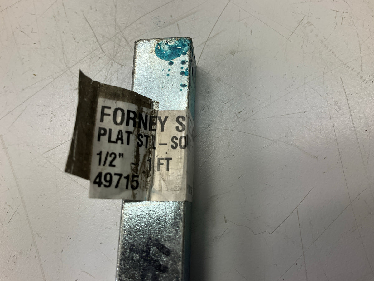 Forney 49715 Square Plated Key Stock, 1/2'' Inch X 1' Foot Length