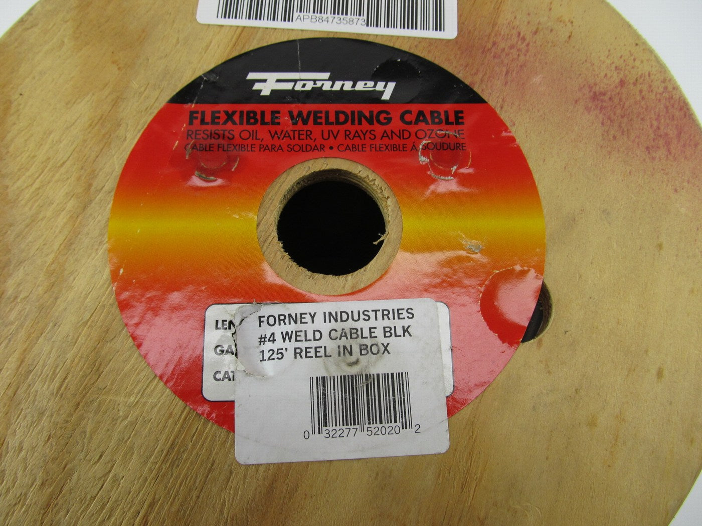 125 FEET - Forney 52020 Flexible Welding Cable, 4-Gauge, 125-Foot Reel