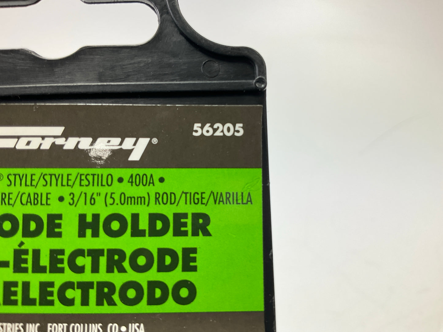 Forney 56205 Screw-type 8.5'' Electrode Holder, 400 AMP, Up To #2 Cable, 3/16 Rod