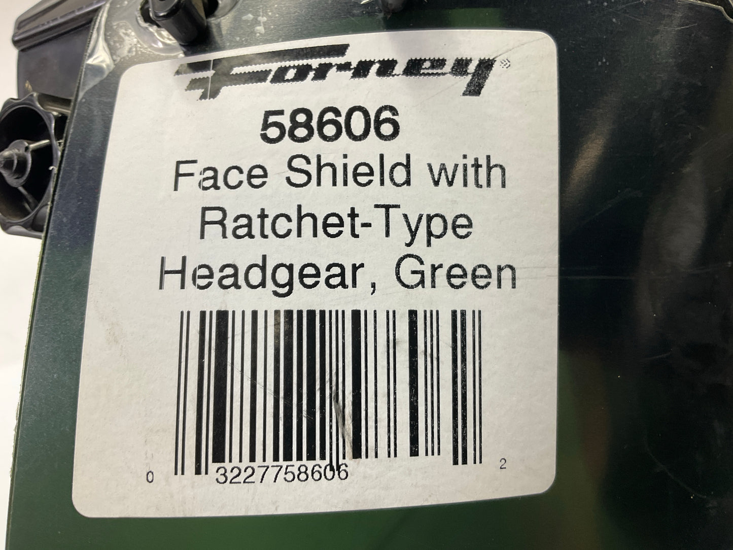 Forney 58606 Face Shield With Ratchet-Type Headgear, Green