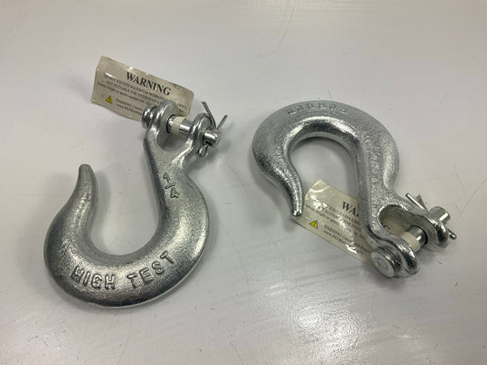 (10) Forney 61050 1/4'' Clevis Slip Hook - 1,950 Lbs, Drop Forged And Galvanized