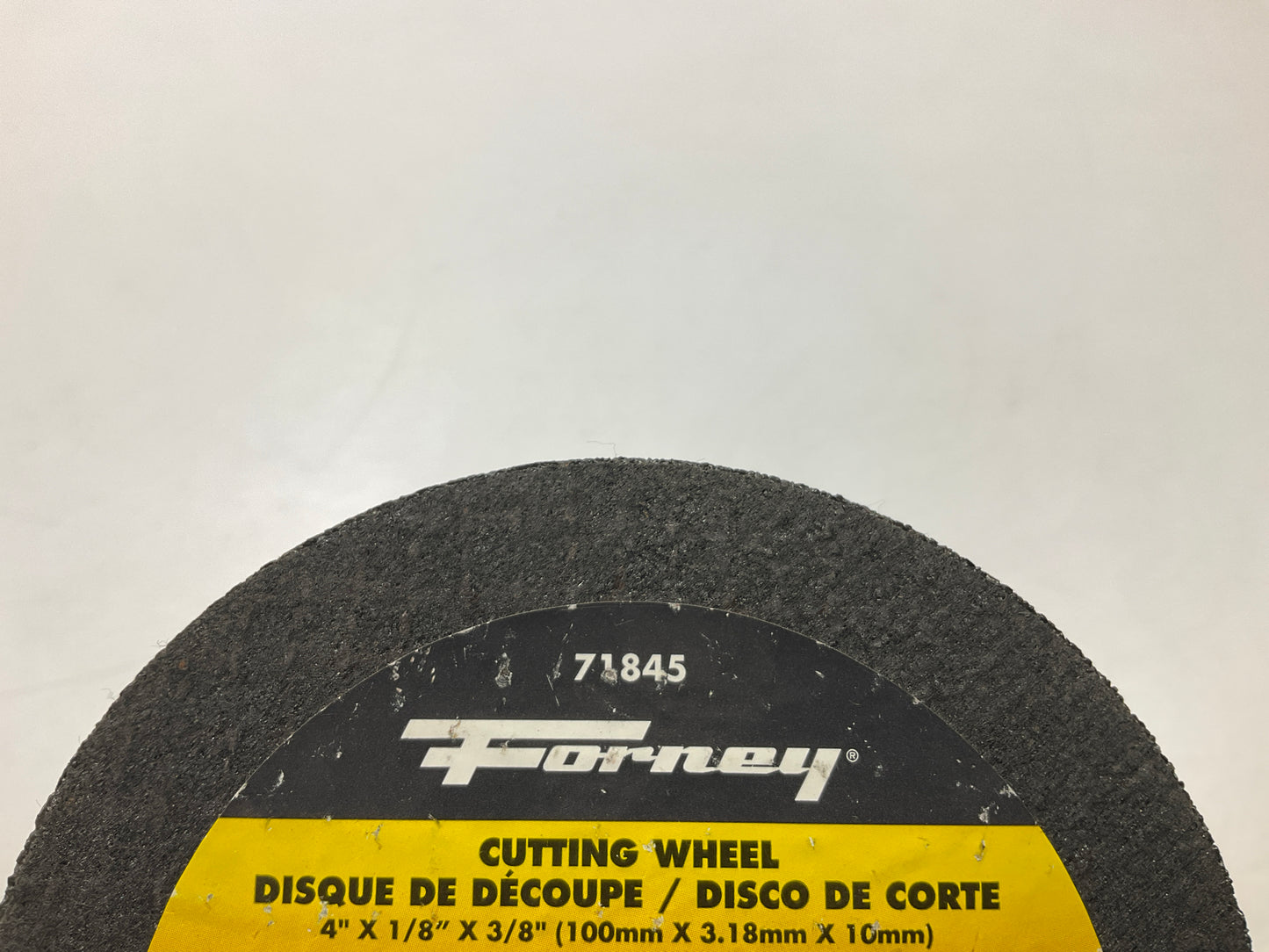 Forney 71845 4''x1/8'' Cut-Off Wheel With 3/8-Inch Arbor, Metal Type 1, A36T-BF