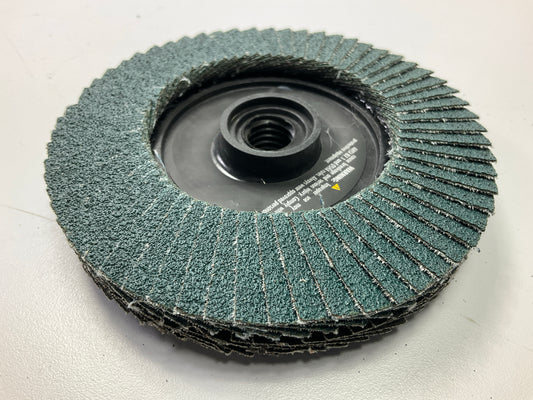 Forney 71924 Spin On Double-Sided Flap Disc, 4-1/2'' X 5/8''-11, 60/120 Grit