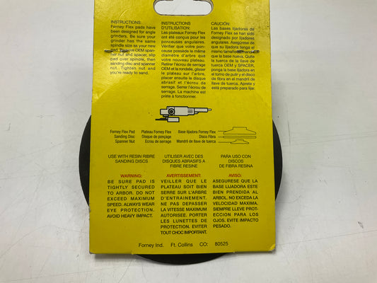 Forney 72321 Backing Pad For Sanding Discs, 4-1/2 In X 5/8 In-11