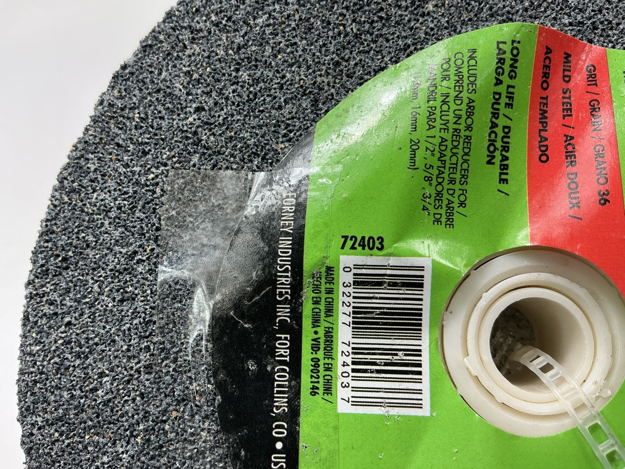 Forney 72403 Bench Grinding Wheel, 6 In X 1 In X 1 In