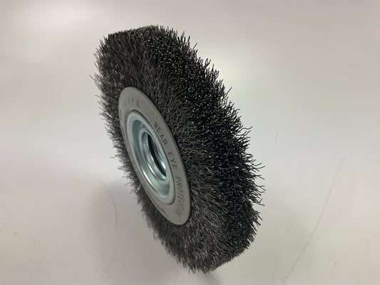 Forney 72896 Command PRO Wire Wheel, Crimped, 6 In X .014 In X 1/2 In - 5/8 In